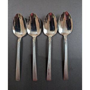 Oneida  Northland (Stainless, WM Dalton oval soup spoon set of 4  7 1/4 in‎